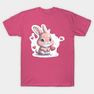 Minimal Cute Baby Rabbit T-Shirt